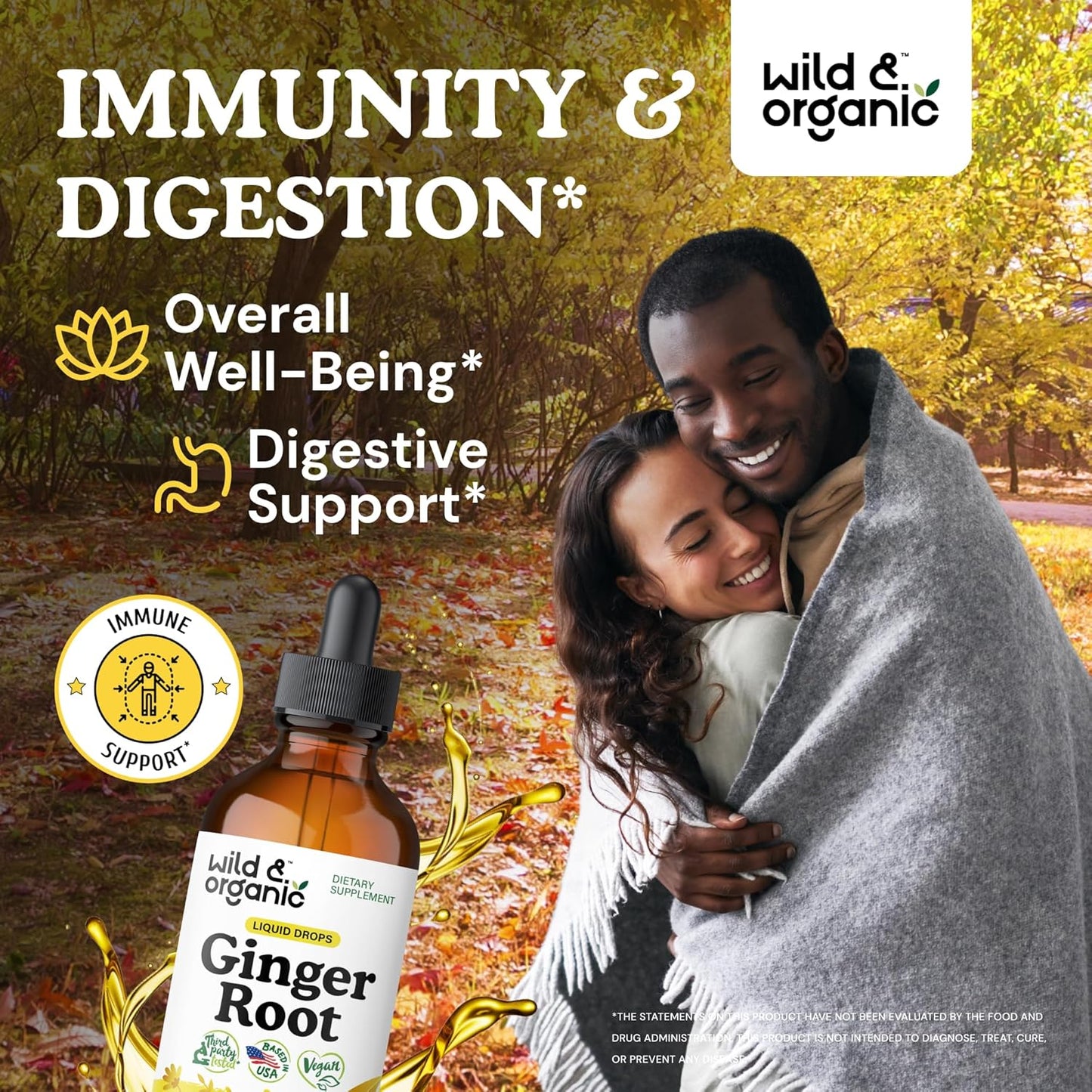Organic Wild Ceylon Cinnamon and Ginger Root Tincture Set - 4 fl oz Each
