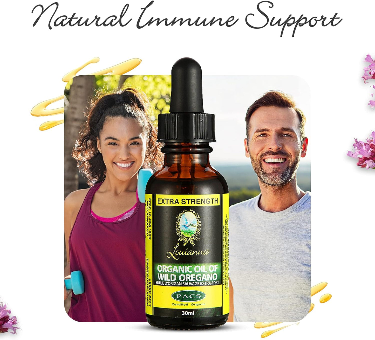 Organic Wild Oregano Oil Drops - 80% Carvacrol, 30mL - Oral & Topical Use - BoostGo Australia