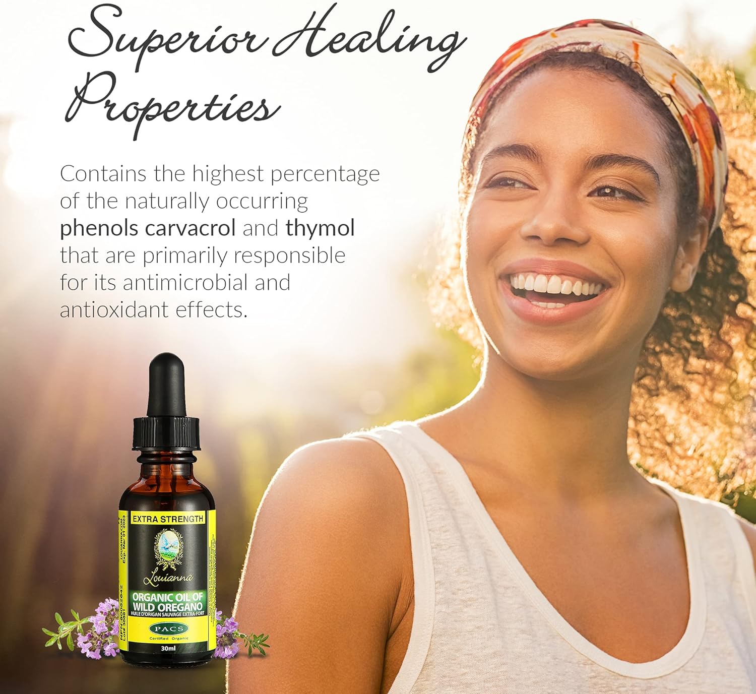 Organic Wild Oregano Oil Drops - 80% Carvacrol, 30mL - Oral & Topical Use - BoostGo Australia