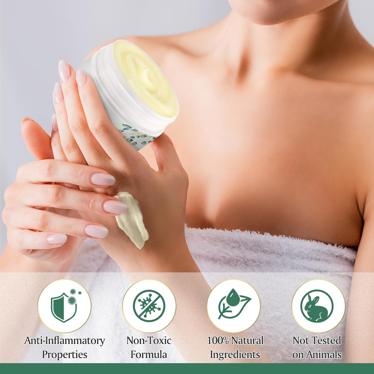 Organic Wild Yam Cream for Hormone Balance in Menopause and Menstrual Cycle - 3.17 oz Natural Skincare for Hot Flashes and Night Sweats