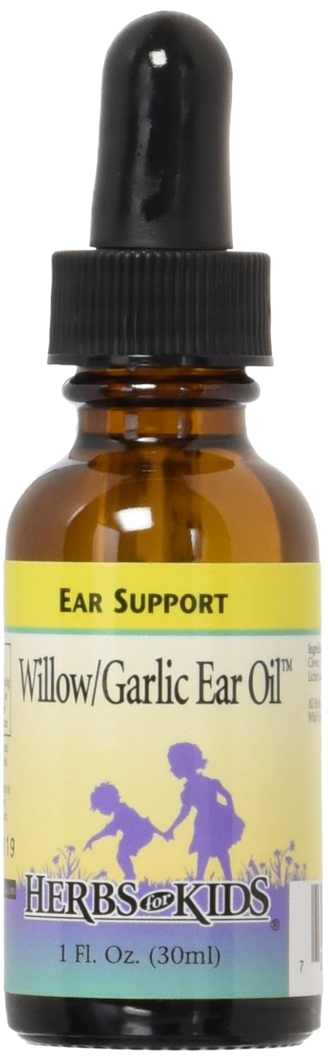 Organic Willow and Garlic Oil Blend for Children - 1 oz Liquid Herbal Supplement