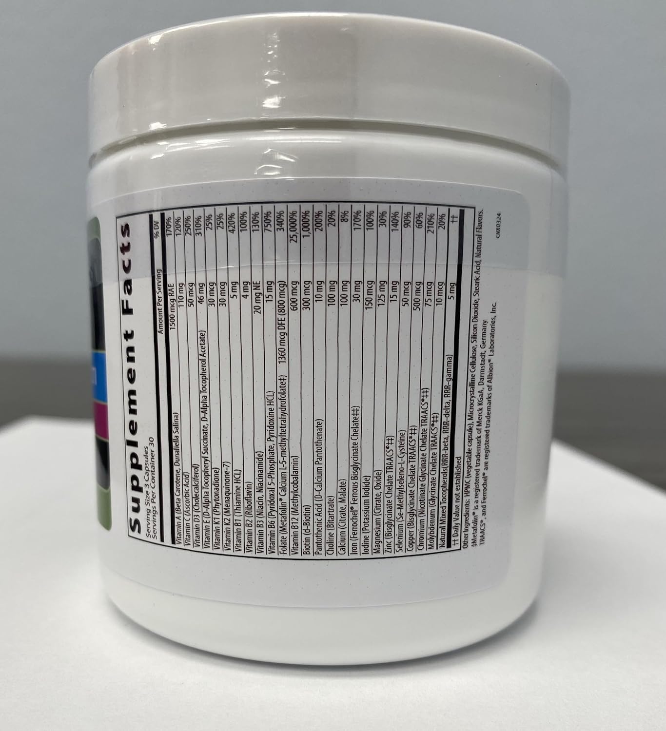 Organic Women's Multivitamin with Iron for Hormonal Balance - 90 Capsules, Methylated Formula for Methylation Support