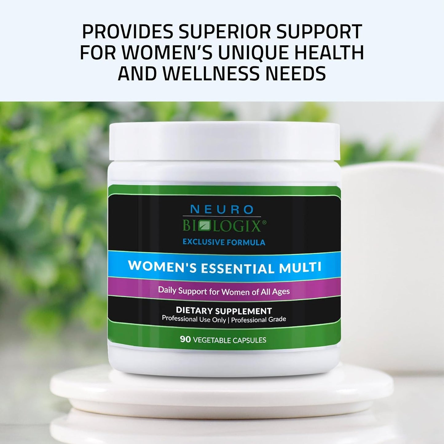 Organic Women's Multivitamin with Iron for Hormonal Balance - 90 Capsules, Methylated Formula for Methylation Support