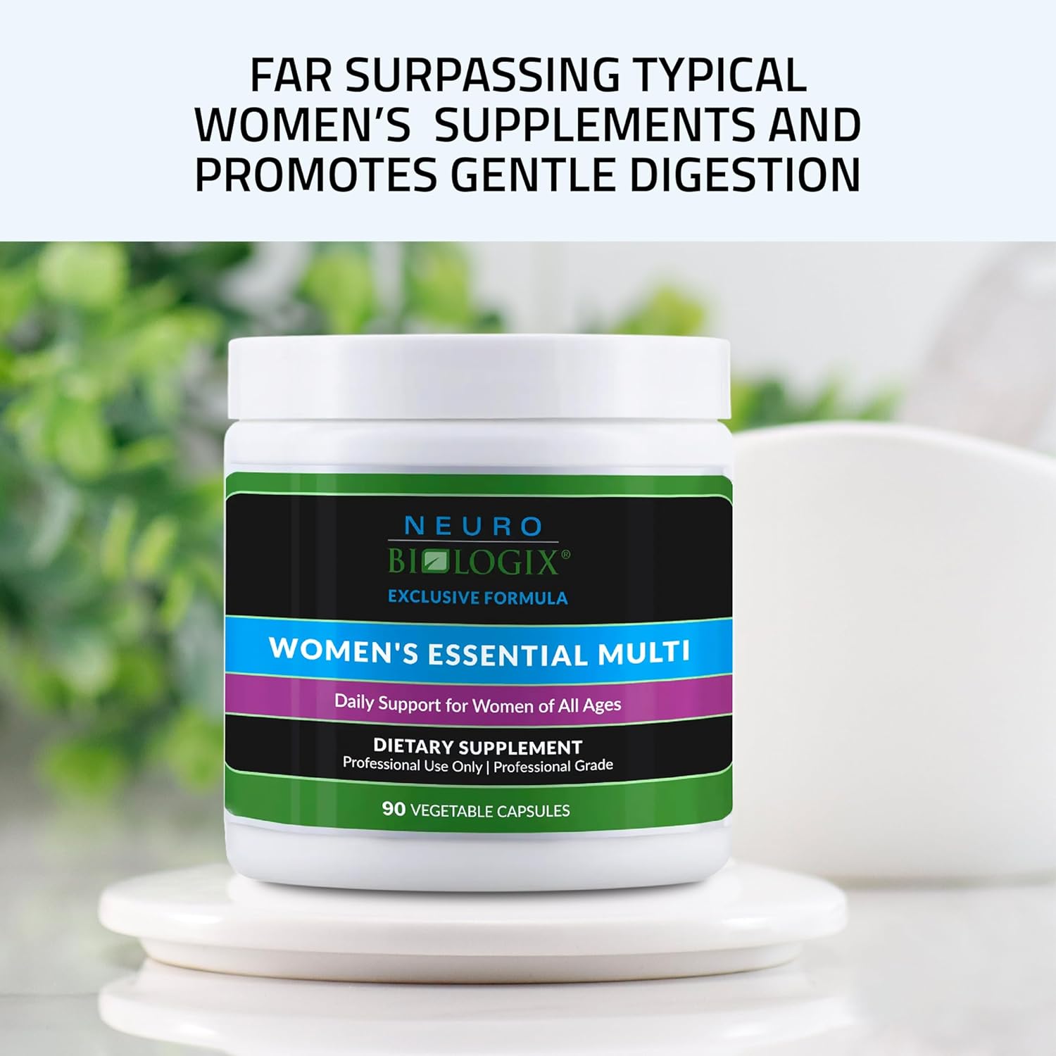 Organic Women's Multivitamin with Iron for Hormonal Balance - 90 Capsules, Methylated Formula for Methylation Support