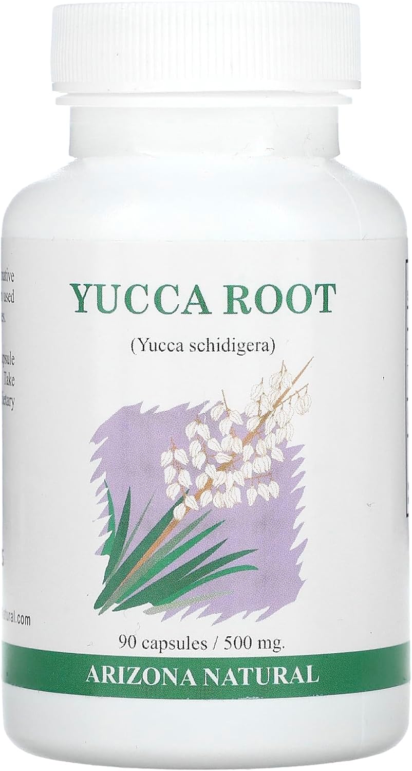 Organic Yucca Root Capsules - 500mg, 90 Count