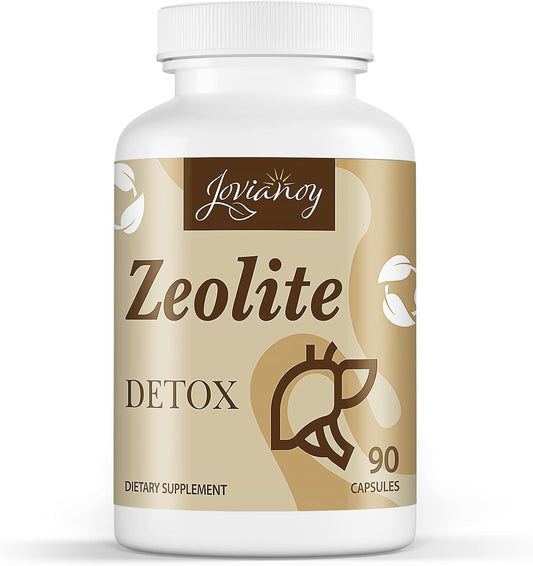 Organic Zeolite Detox Capsules with Activated Charcoal and Bentonite Clay - Clinoptilolite for Maximum Absorption - 90 Capsules for Complete Body Cleanse