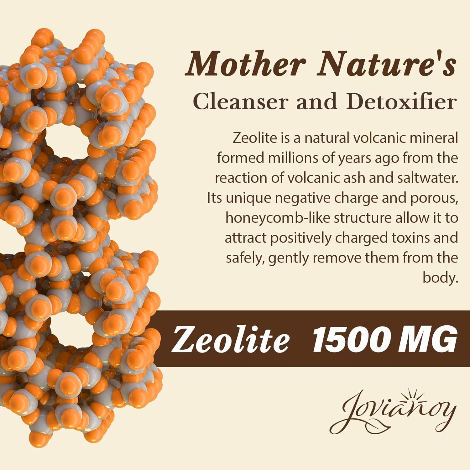 Organic Zeolite Detox Capsules with Activated Charcoal & Bentonite Clay - Gut & Liver Cleanse for Women & Men, 270 Capsules
