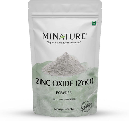 Organic Zinc Oxide Powder for Skin and Hair Care | 8 oz (227g) Size