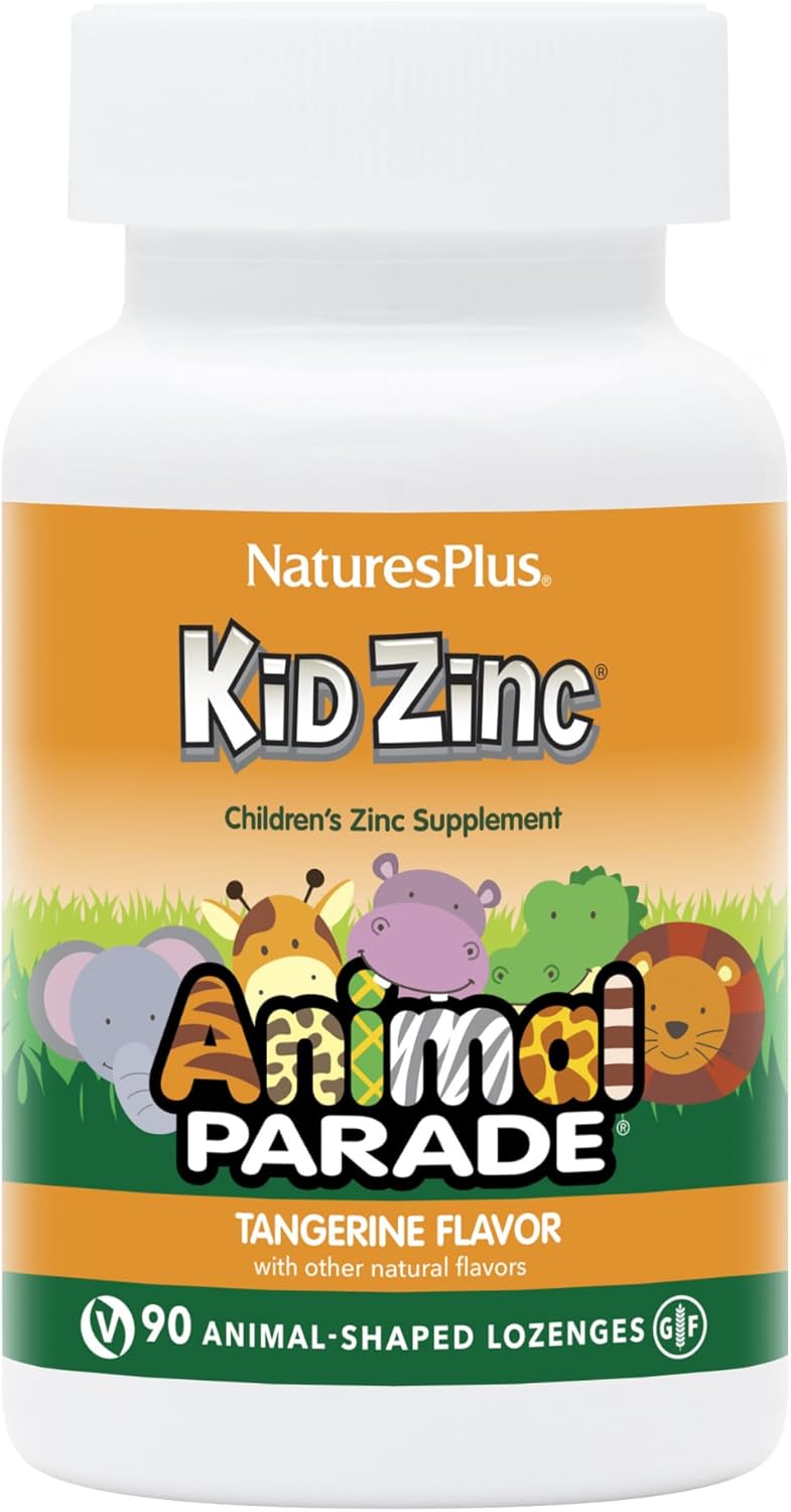 Organically Chelated Zinc Lozenges for Kids - Tangerine Flavor - Pack of 3 - 270 Servings - Vegan & Gluten Free