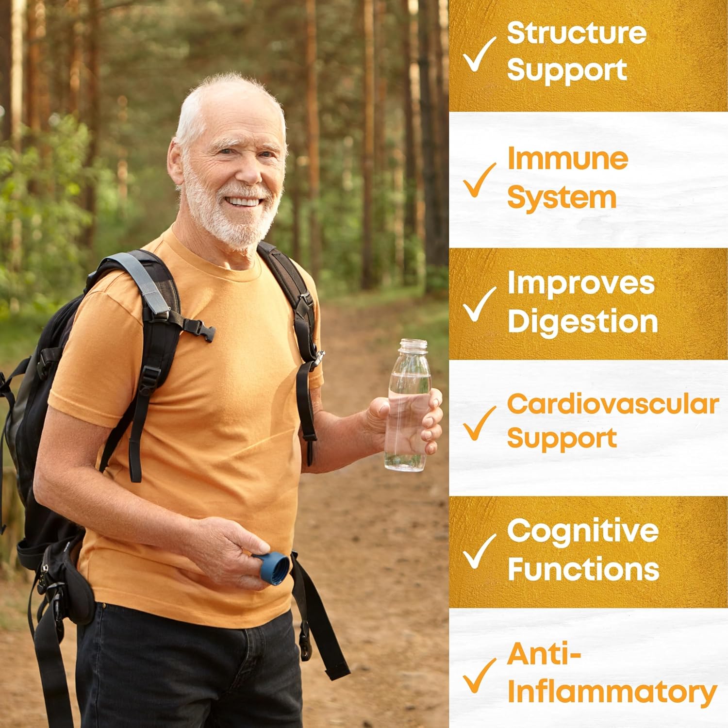 OrganicBolt Turmeric Curcumin Supplement with Black Pepper 1400mg Strengthens Joints | USDA Organic, Gluten-Free, Non-GMO | 60 Tablets, 30 Servings