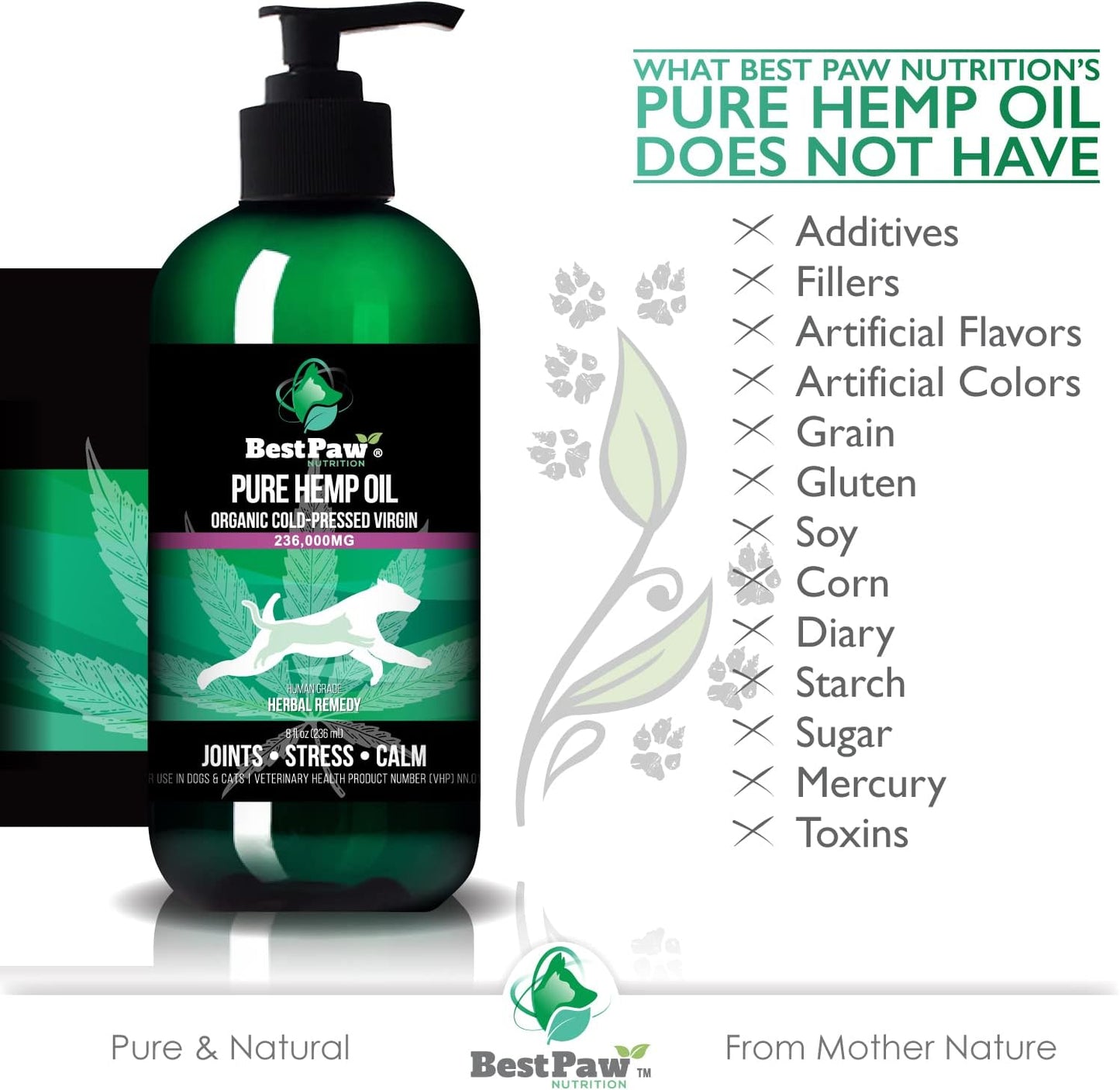 Organicmetabolism boosterOil for Dogs and Cats - Joint Pain Relief Supplement - Natural Separation Support - Calming Aid - Canadian Crops - 8oz