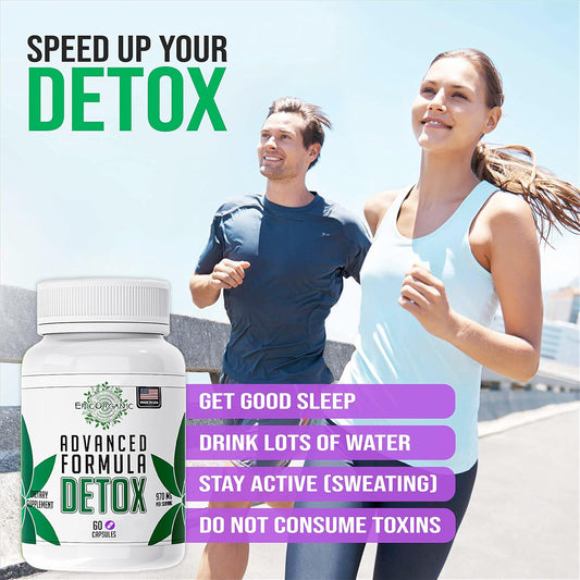 Organicum Total Detox Cleanse | 10-Day Supply Supplement with Milk Thistle, Ginger Root, and Yellow Dock Root | 60 Capsules