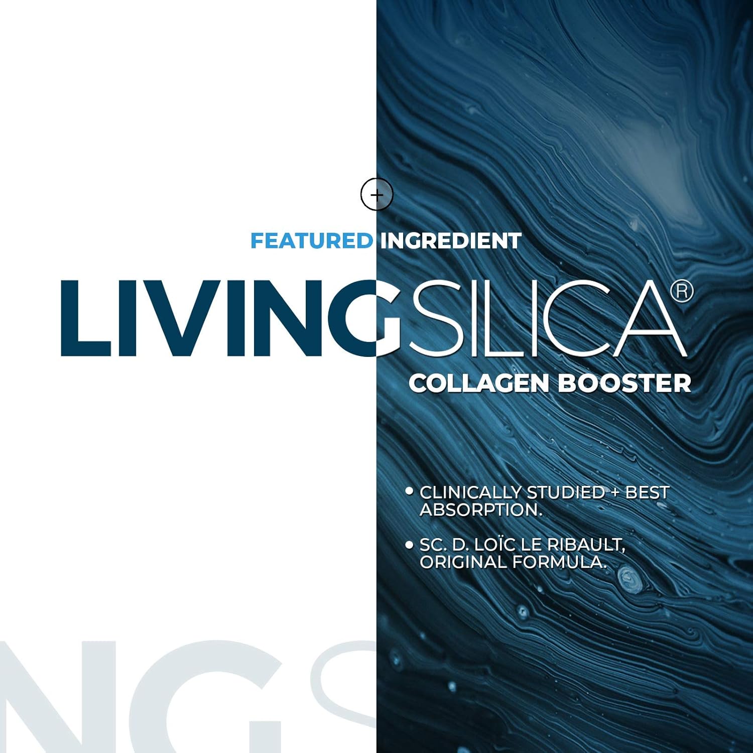 Orgono Living Silica Collagen Booster Capsules - Supports Healthy Collagen & Elastin Production for Joint & Bone Support, Glowing Skin, Strong Hair & Nails - High Absorption Formula