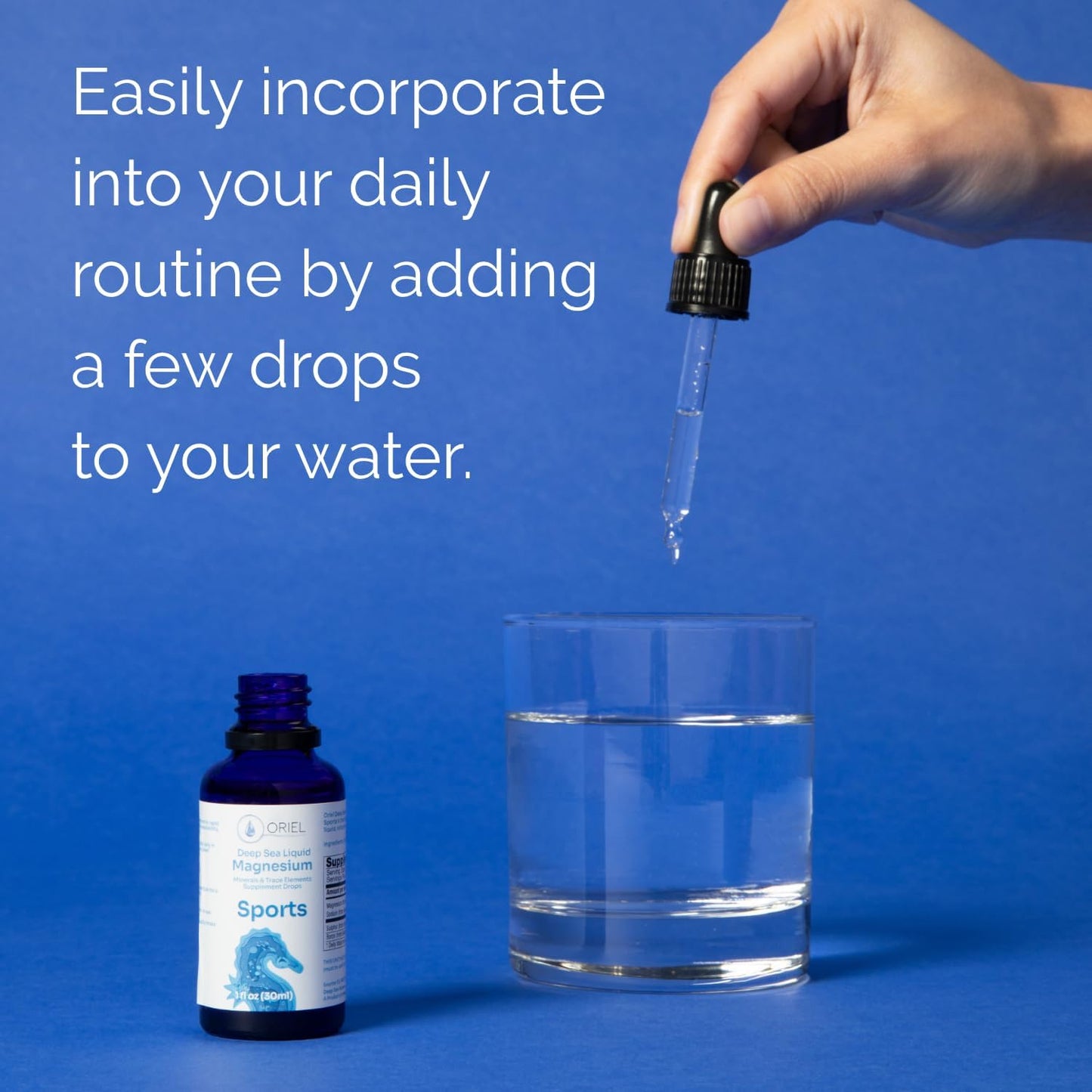 Oriel Liquid Magnesium Drops: Rapid Absorption, Free Ion Minerals, Supports Electrolyte Balance, Performance & Recovery - 30-Day Supply