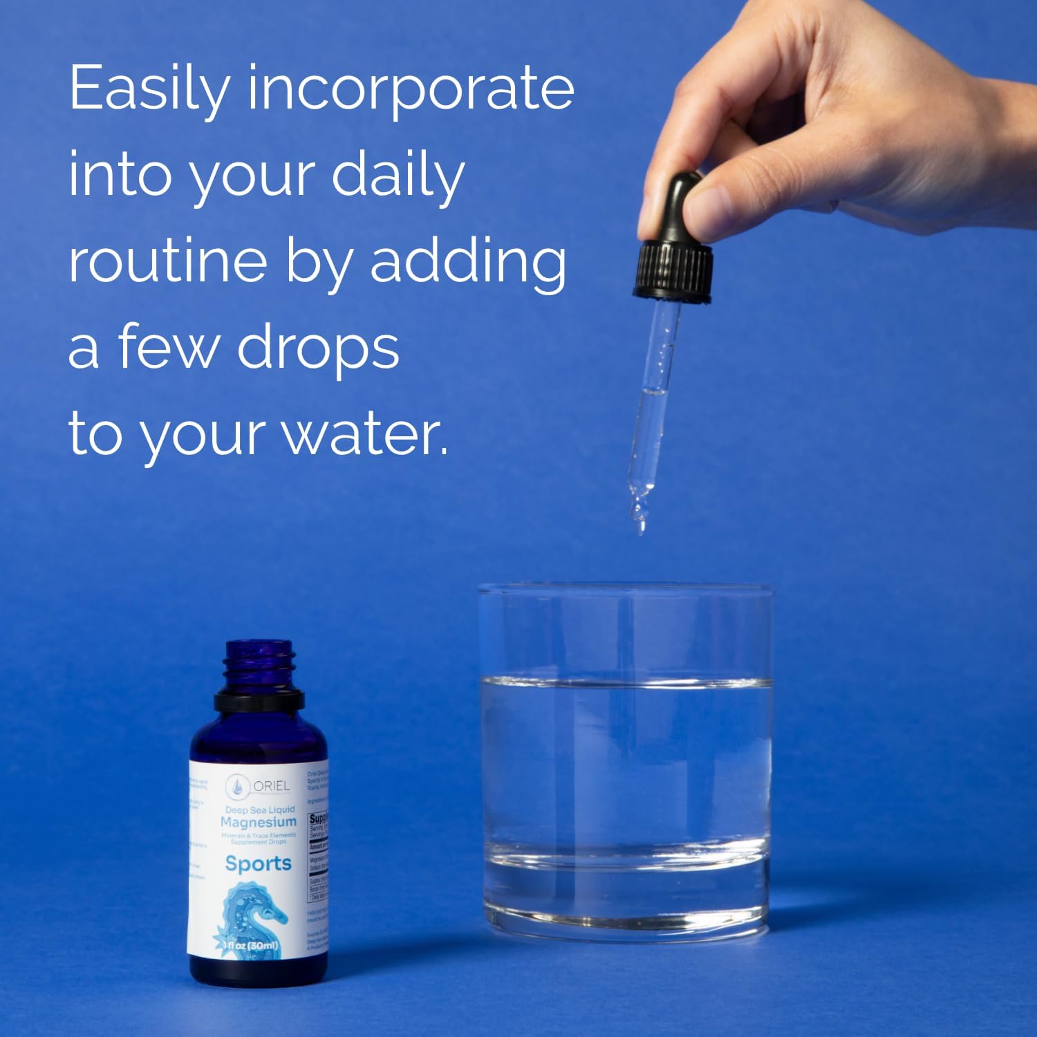 Oriel Liquid Magnesium Drops: Rapid Absorption, Free Ion Minerals, Supports Electrolyte Balance, Performance & Recovery - 30-Day Supply
