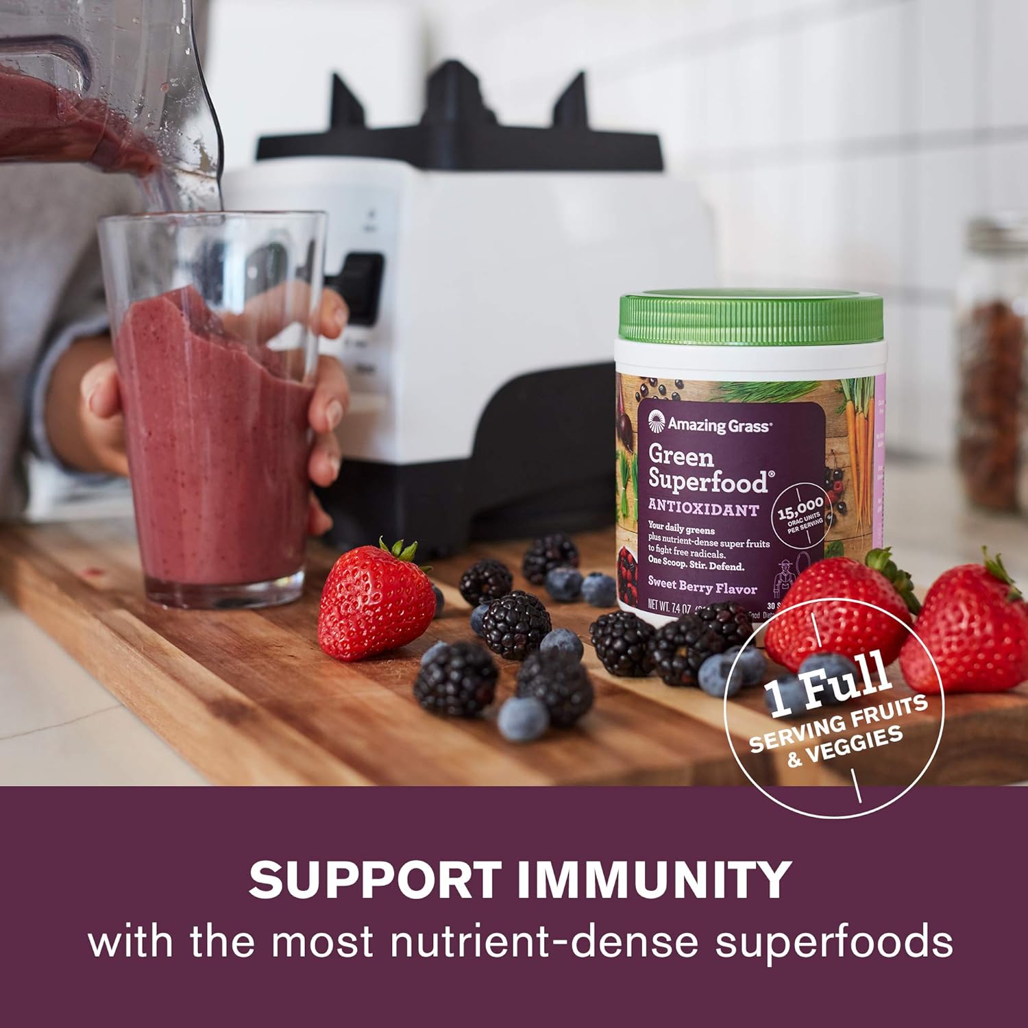 Original + Antioxidant Amazing Grass Greens Blend Superfoods Powder - Boost Your Health and Energy Levels with this Nutrient-Packed Supplement