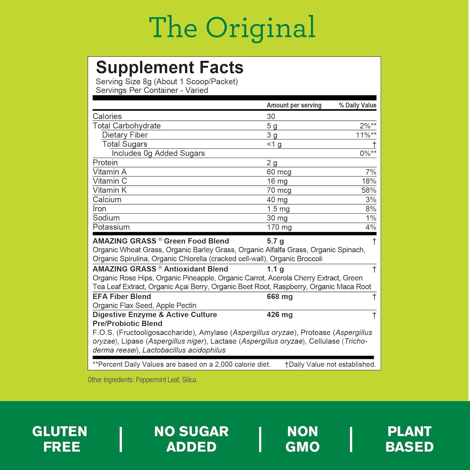 Original + Antioxidant Amazing Grass Greens Blend Superfoods Powder - Boost Your Health and Energy Levels with this Nutrient-Packed Supplement