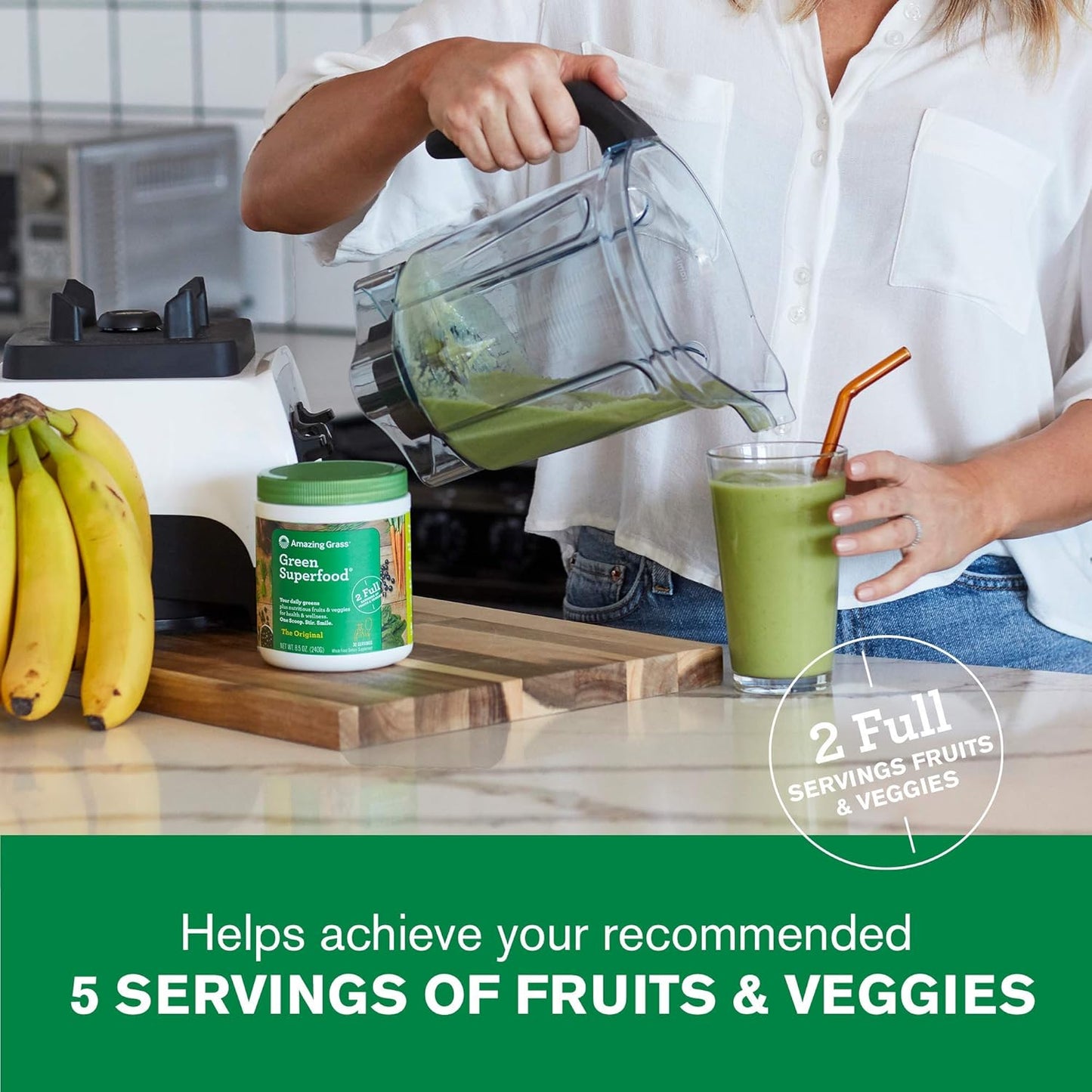 Original + Antioxidant Amazing Grass Greens Blend Superfoods Powder - Boost Your Health and Energy Levels with this Nutrient-Packed Supplement