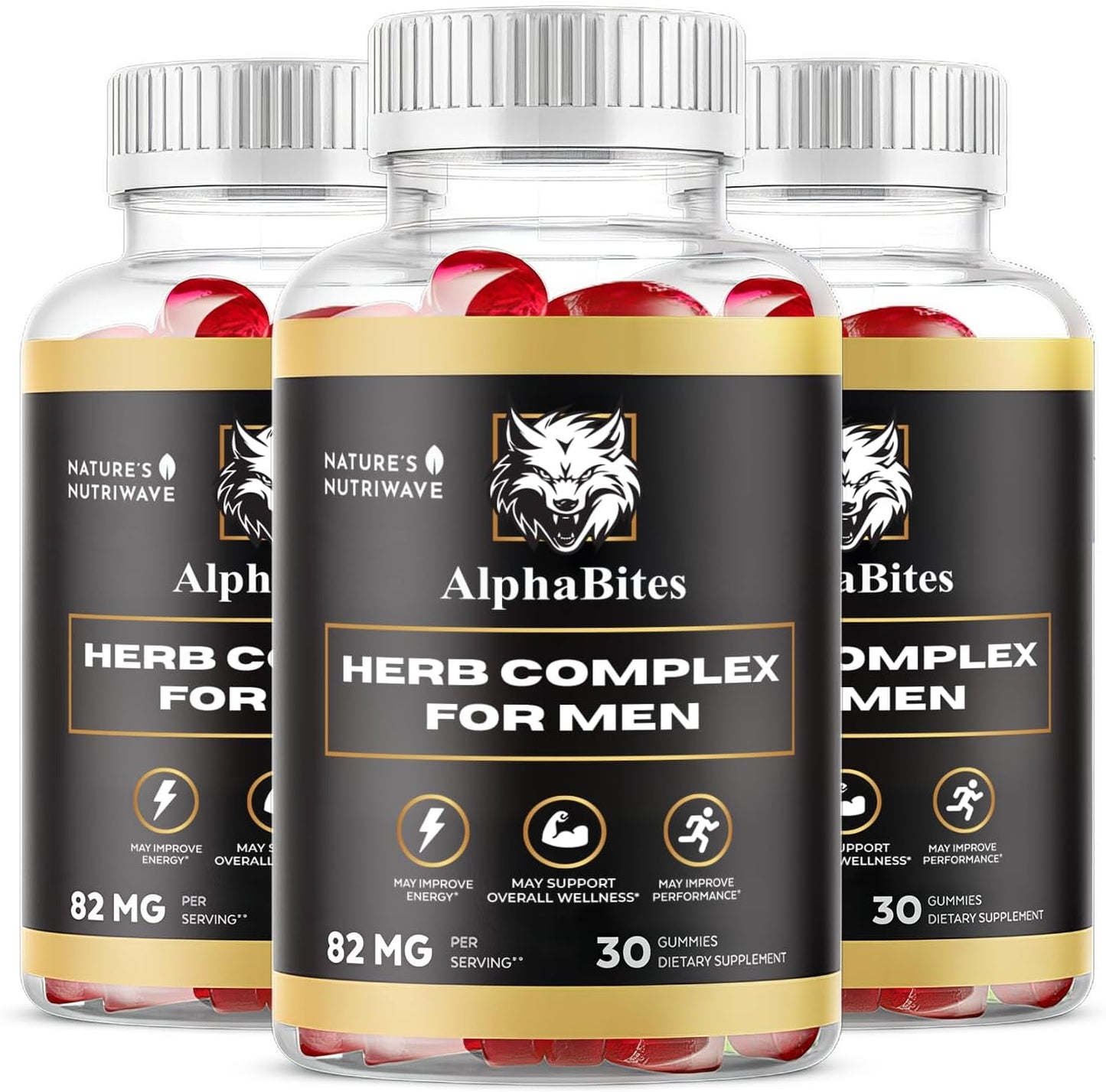 Original Formula Nature’s NutriWave AlphaBites Gummies - 30 Gummies, 3 Month Supply - BoostGo Australia