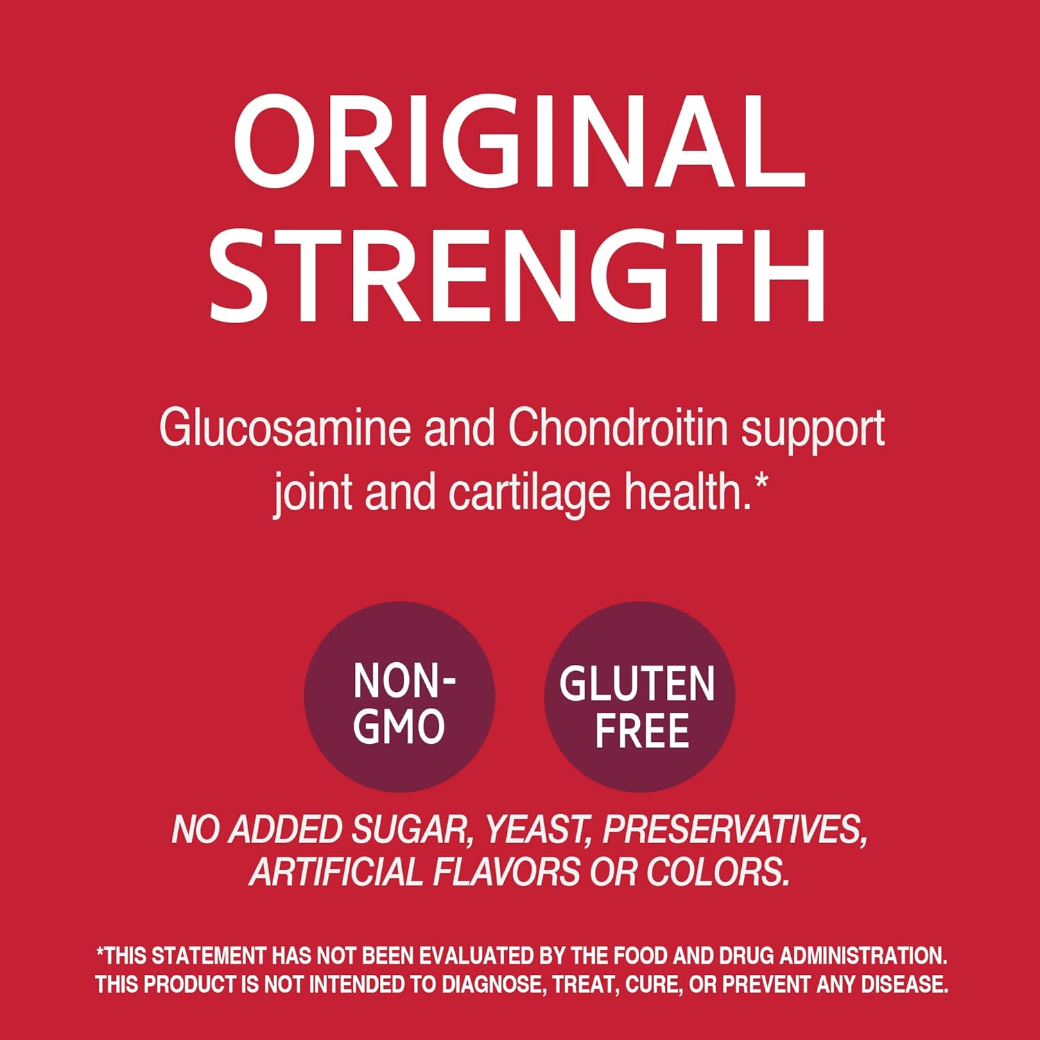 Original Strength Glucosamine and Chondroitin Capsules - 200 Easy to Swallow for Joint Health in the 21st Century