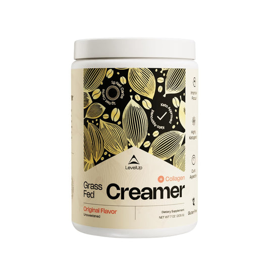 Original Unsweetened Keto Coffee Creamer with Energizing MCT Oil and Collagen Peptides for Natural Energy & Ketone Production - 7 oz