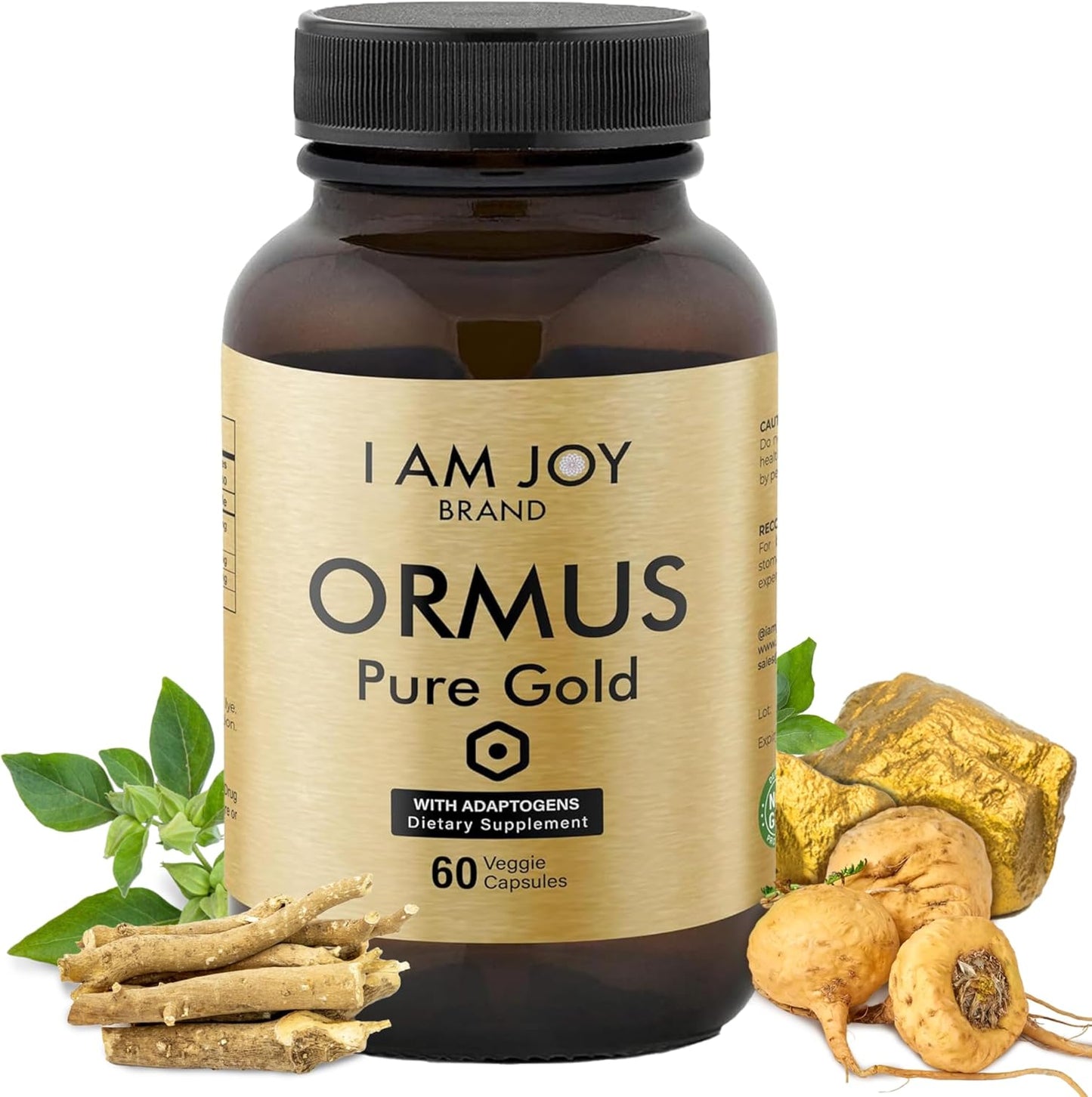 Ormus Capsules and Gold Water by I Am Joy Co. - Pure Powder Supplement for Wellness