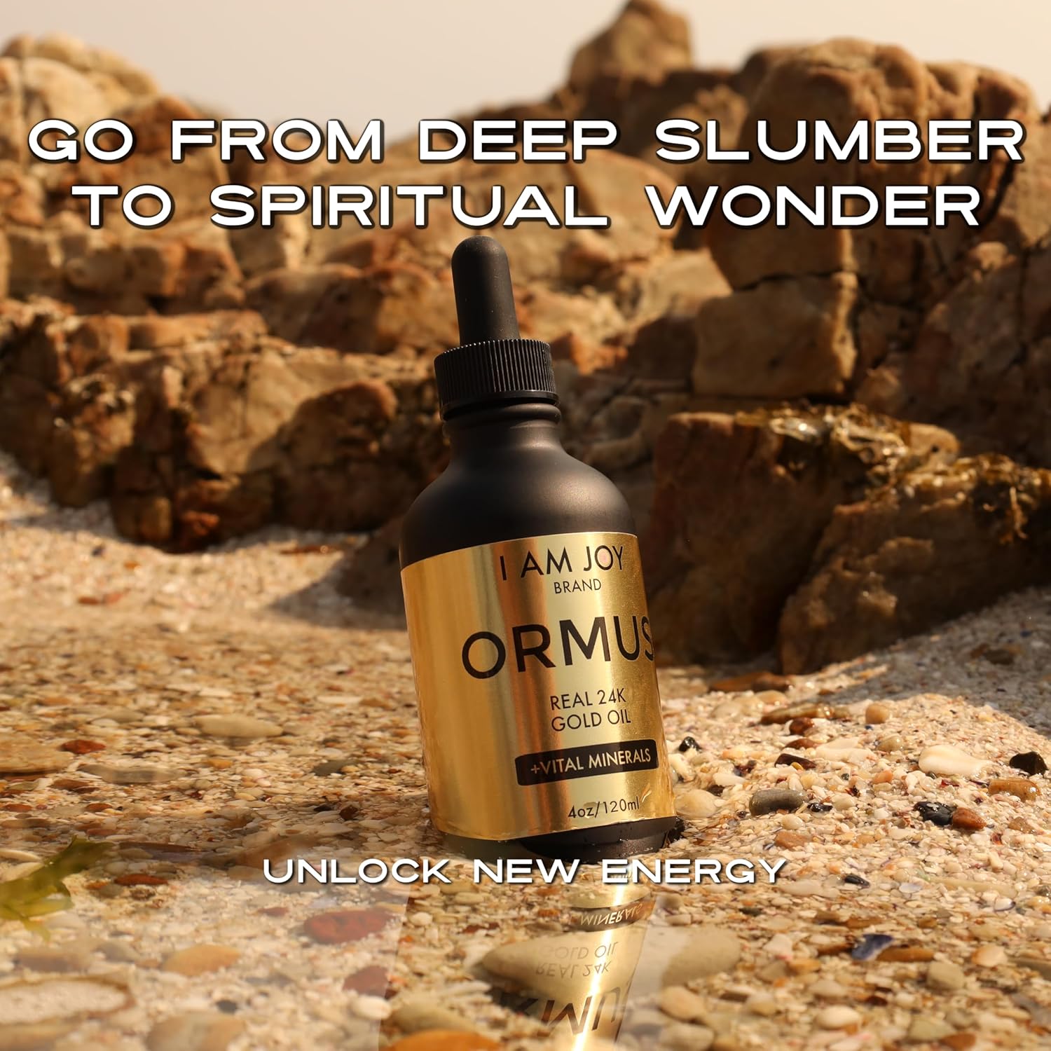 Ormus Gold Oil Monoatomic with Minerals for Pineal Gland Decalcification & DNA Repair - Non-Chemical Extraction 4oz