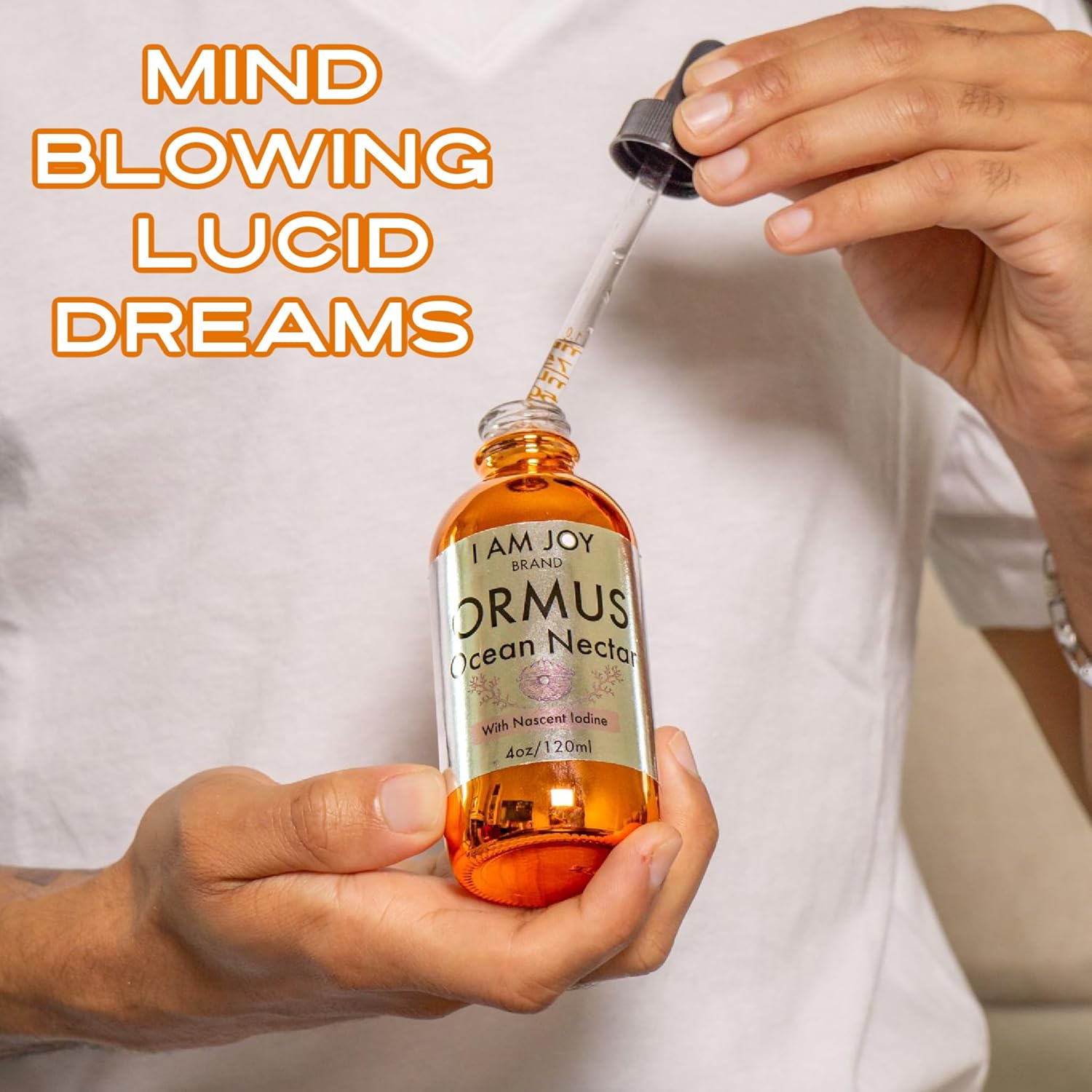 Ormus Ocean Nectar Monoatomic Gold with Iodine - Pineal Gland Decalcifier & Energy Booster 4oz