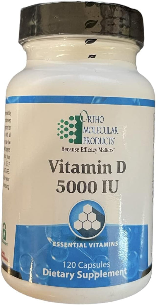 Ortho Molecular Vitamin D Supplement - 5000 IU - 120 Capsules