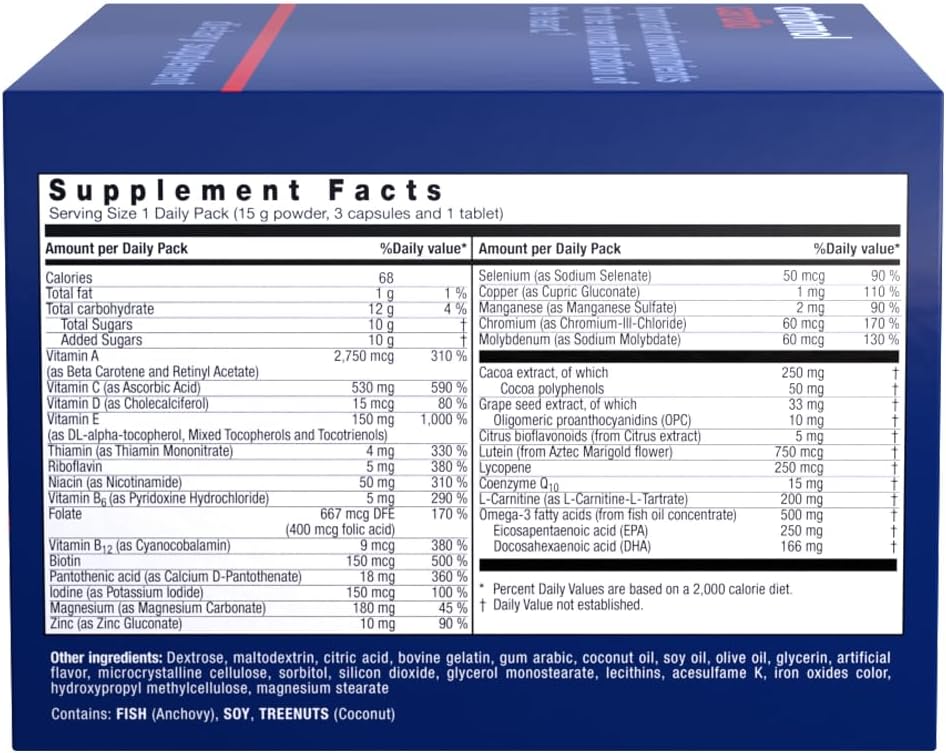 Orthomol Cardio: 30-Day Supply of Comprehensive Cardiovascular Health Supplement with Essential Nutrients