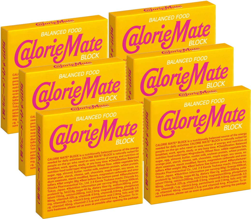 Otsuka Calorie Mate Maple Balanced Food 2.82oz (80g) - Pack of 6