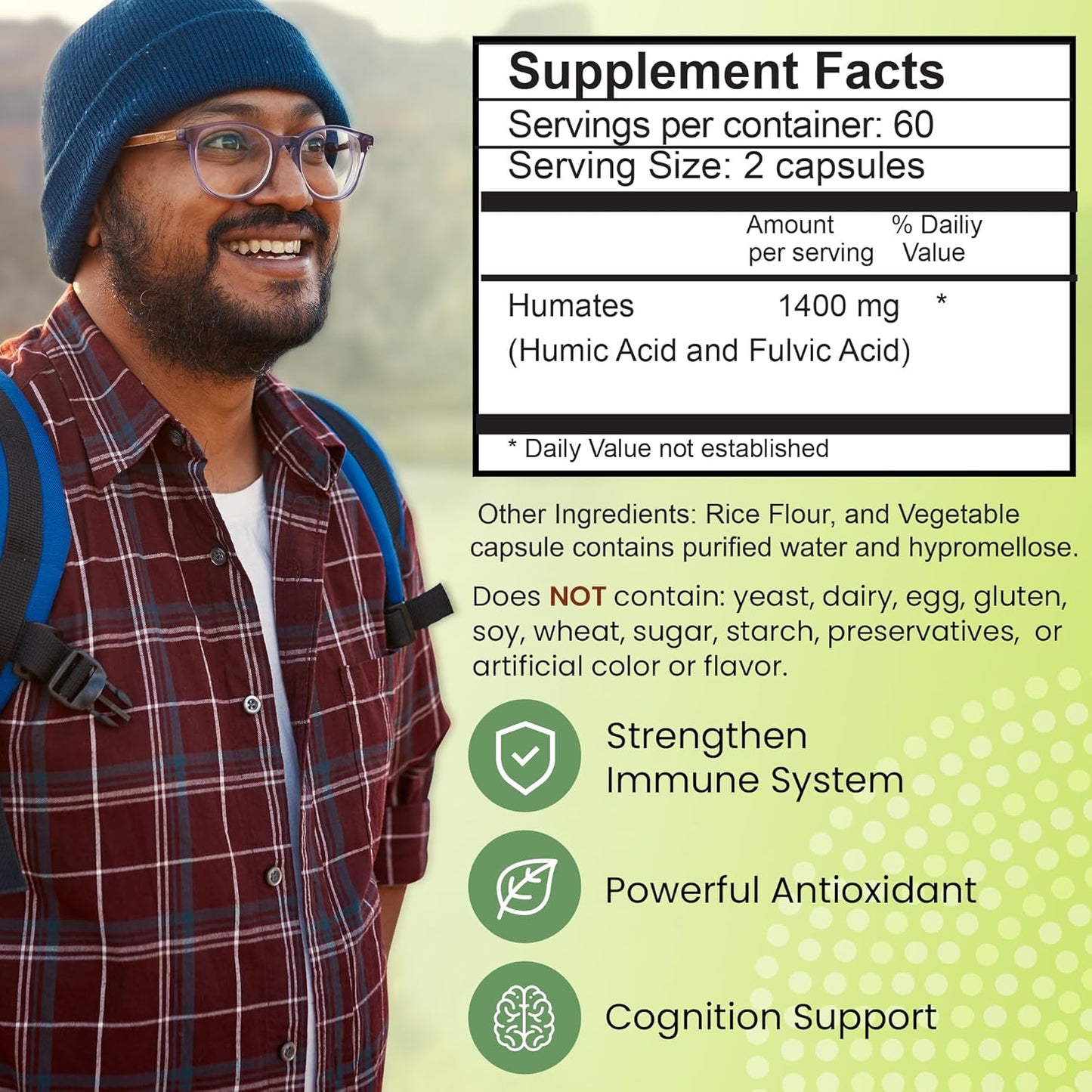 Outback Naturals Fulvic Humic Mineral Blend Capsules for Plant-Sourced Trace Minerals, Electrolytes, Gut Health, Cognitive & Immune Support - 120 Count