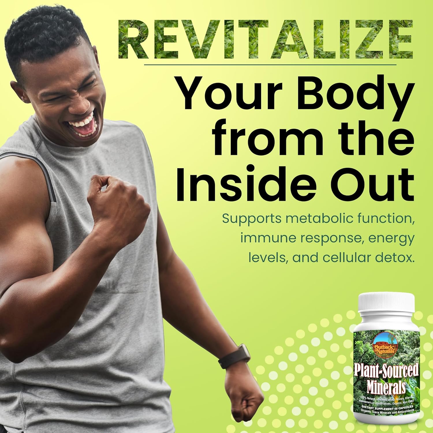 Outback Naturals Fulvic Humic Mineral Blend Capsules for Immune Support & Vitality