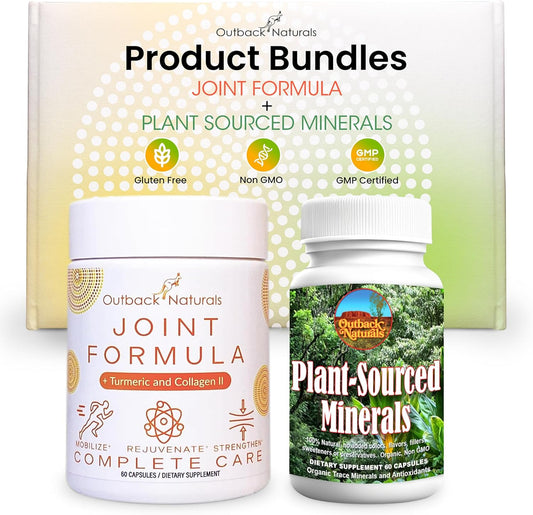 Outback Naturals Joint Relief Capsules with Collagen, Turmeric, Vitamin C, Magnesium & Plant-Sourced Minerals for Enhanced Joint Comfort & Wellness - 2-Pack