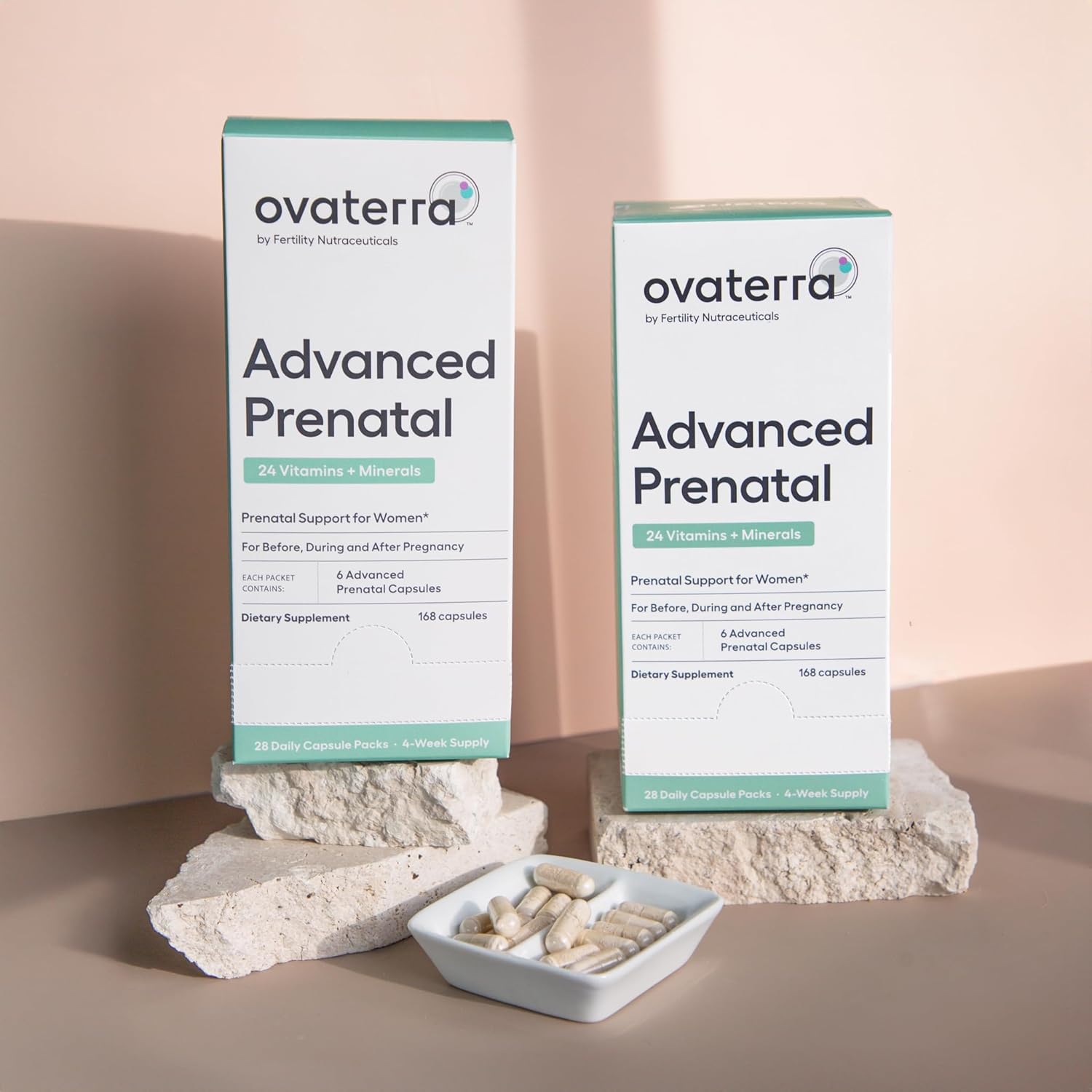 Ovaterra Advanced Prenatal Multivitamin with Choline, Methylfolate, Iron, Vitamins A, B6, B12 - 4-Week Supply
