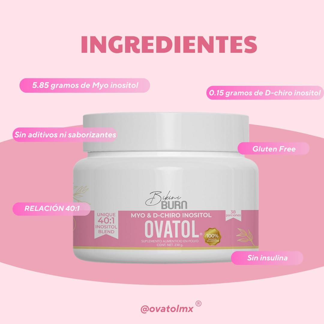 Ovatol® Bikini Burn: Inositol Myo & D-Chiro Mix with 40:1 Ratio for Optimal Results