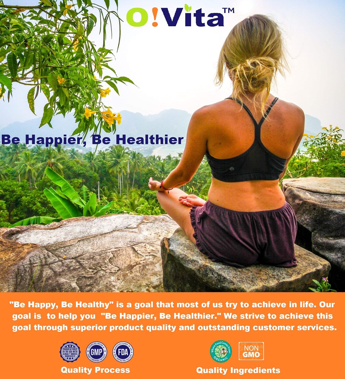 O!VITA Mega Multivitamin One-per-Day: Immune System Support, Full Spectrum of Vitamins & Minerals, 30-Day Supply