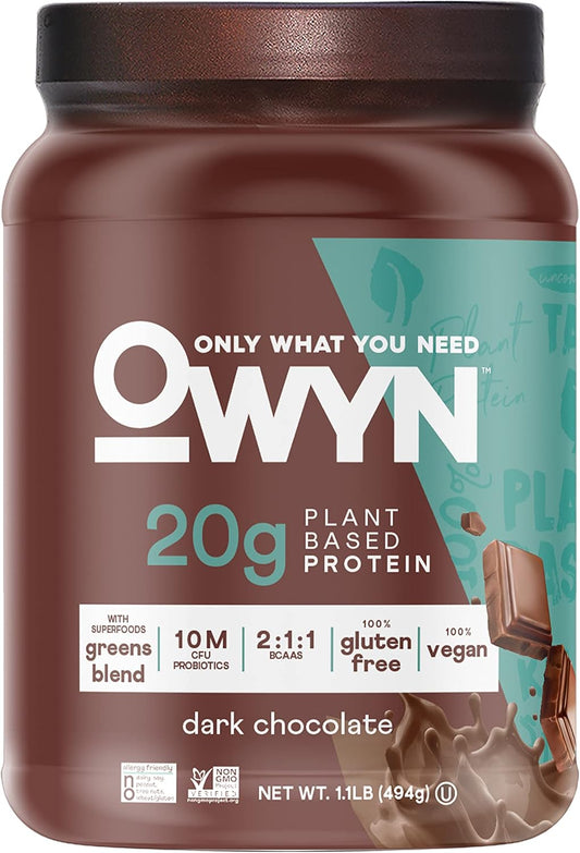 OWYN Dark Chocolate Plant-Based Protein Powder - 1.17 lbs