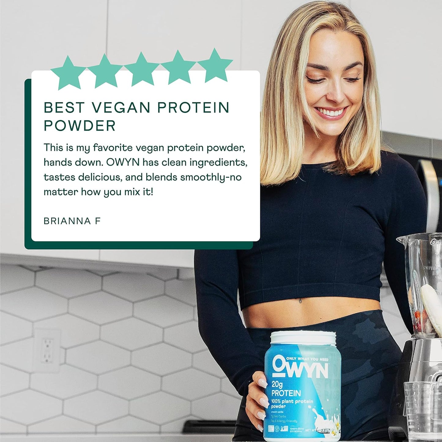 OWYN Plant-Based Protein Powder in Smooth Vanilla Flavor - 1.05 lbs