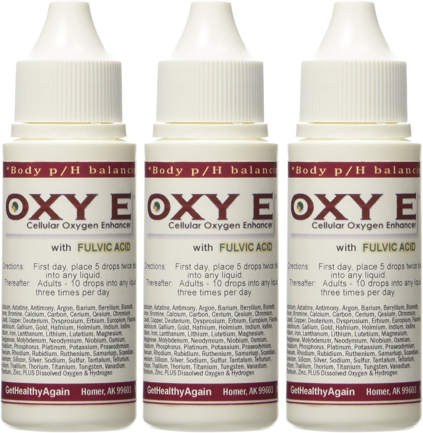 Oxy E Three-Pack: Powerful Oxygen Supplement for Enhanced Performance