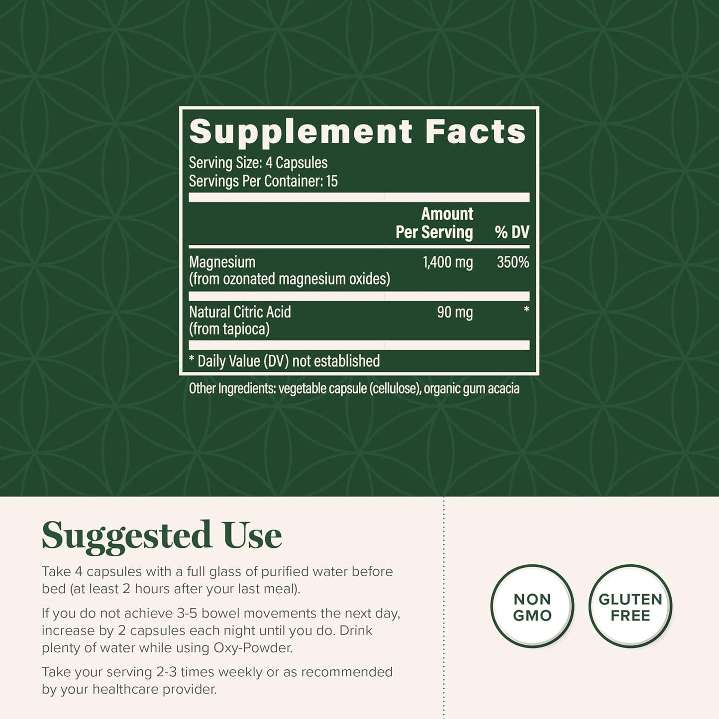 Oxy-Powder & Candida Balance Kit: Natural Constipation Relief and Detox for Candida Cleanse, Feminine Balance Complex