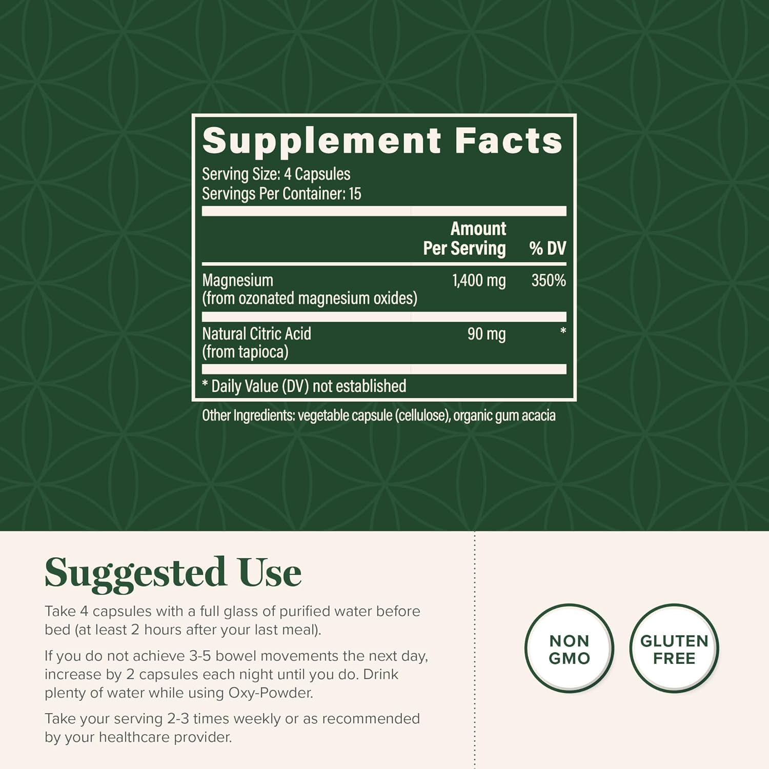 Oxy-Powder & Candida Balance Kit: Natural Constipation Relief and Detox for Candida Cleanse, Feminine Balance Complex