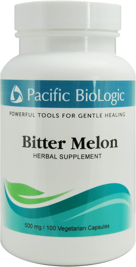 Pacific BioLogic Bitter Melon Capsules - 500 mg, 100 Count - Natural Blood Sugar Support