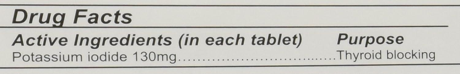 Pack of 10: IOSAT Potassium Iodide Tablets, 130 mg (14 Tablets per Pack)