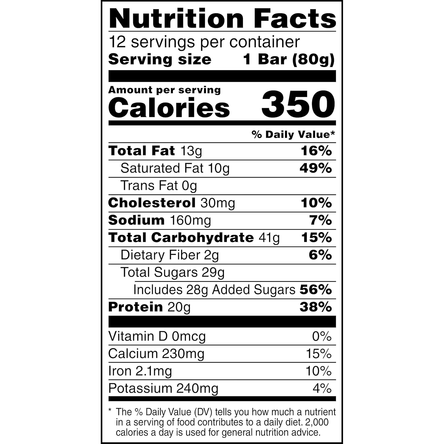 Pack of 12 Gatorade Chocolate Chip Whey Protein Recover Bars, 2.8 oz each