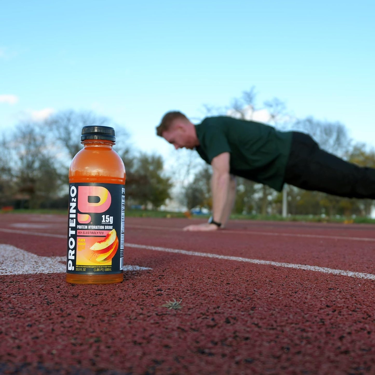 Pack of 12 Protein2o Peach Mango Whey Protein Infused Water, 15g Protein, 16.9 Oz Bottle - BoostGo Australia