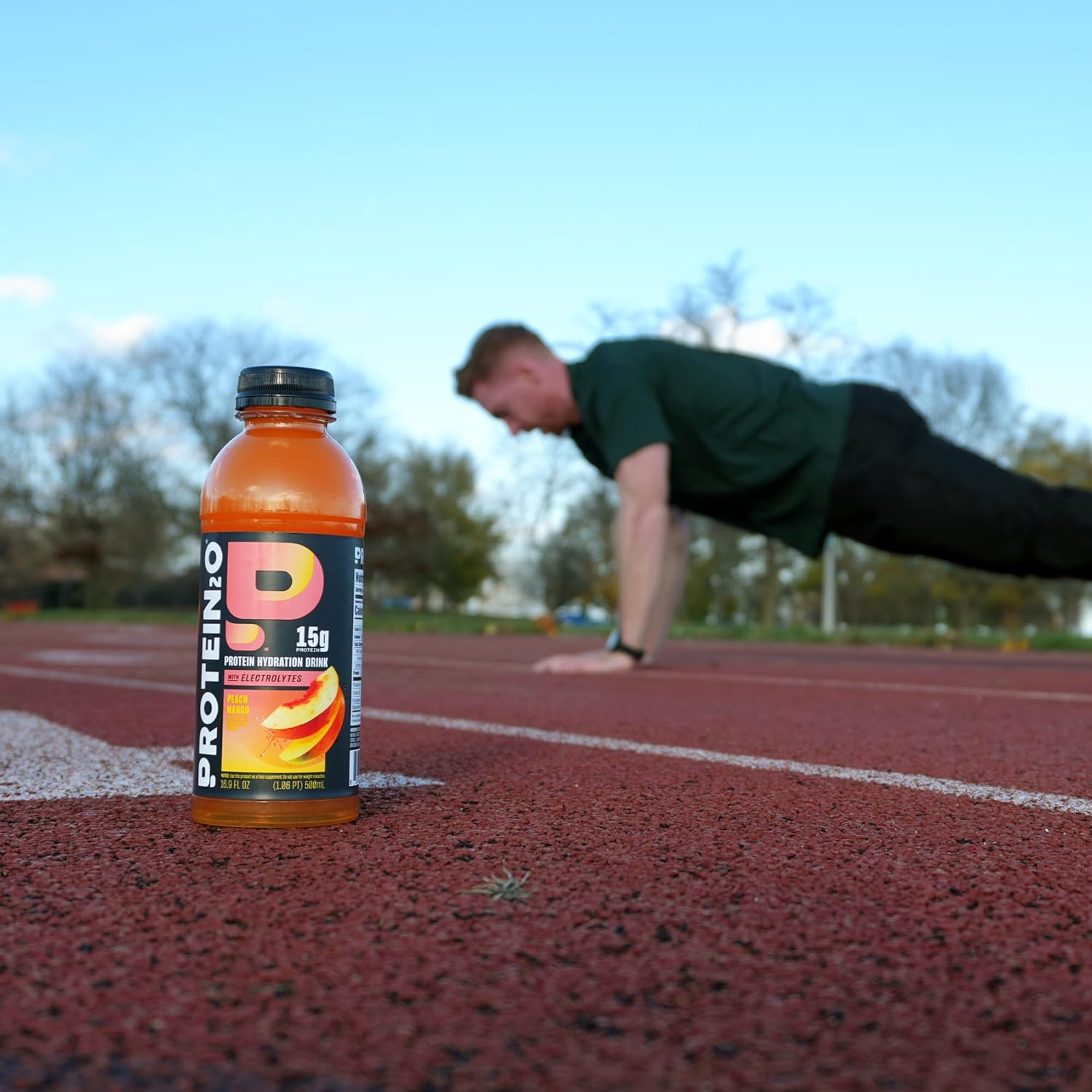 Pack of 12 Protein2o Peach Mango Whey Protein Infused Water, 15g Protein, 16.9 Oz Bottle - BoostGo Australia