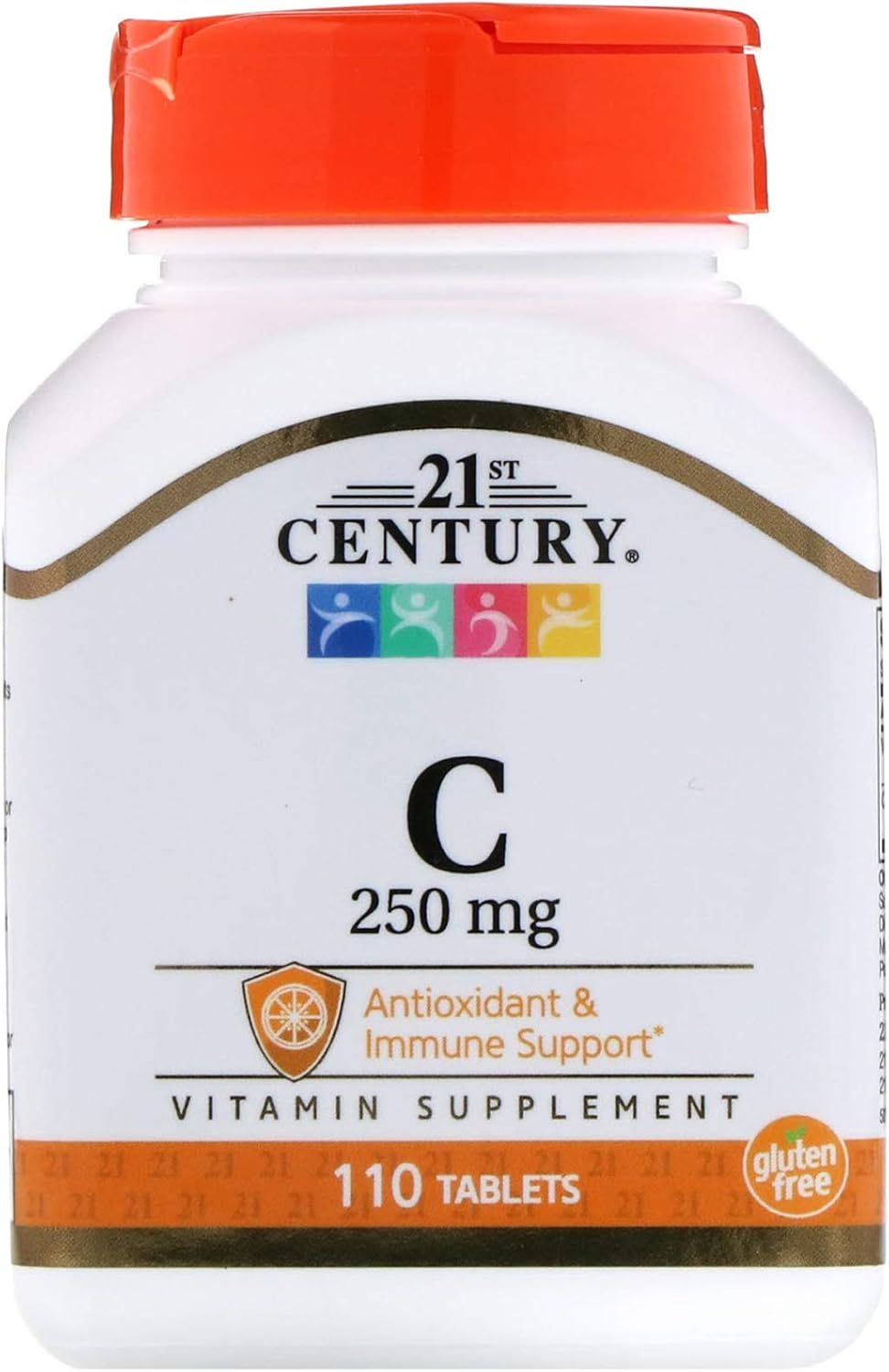 Pack of 2 - 21st Century C 250 mg Tablets, 110-Count, Vitamin C Supplement for Immune Support