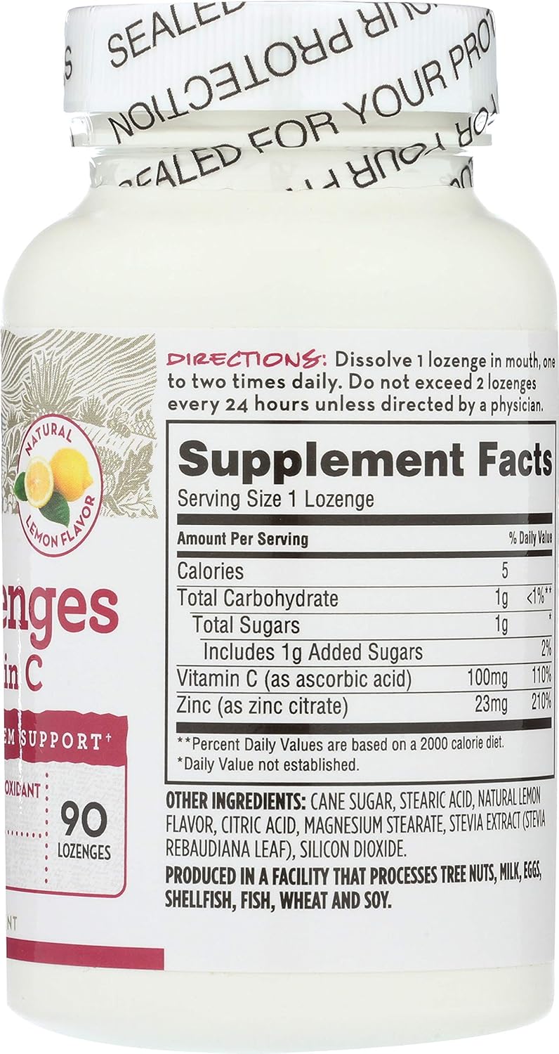Pack of 2 - 365 Everyday Value Zinc Lozenges with Vitamin C - 90 ct