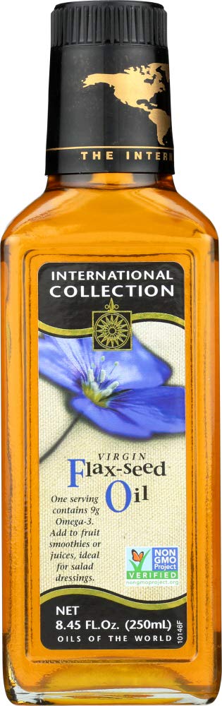 Pack of 2 - International Collection Flax Seed Oil 8.45 OZ - Premium Quality Omega-3 Supplement